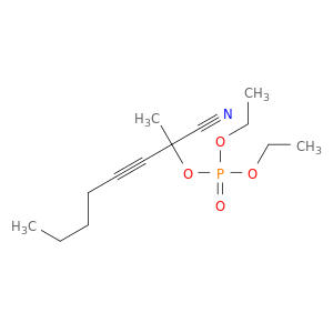 Phosphoric acid, 1-cyano-1-methyl-2-heptynyl diethyl ester