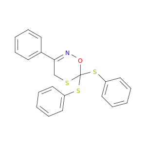 4H-1,5,2-Oxathiazine, 3-phenyl-6,6-bis(phenylthio)-