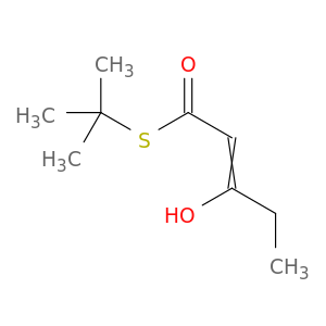 2-Pentenethioic acid, 3-hydroxy-, S-(1,1-dimethylethyl) ester