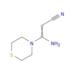 2-Propenenitrile, 3-amino-3-(4-thiomorpholinyl)-