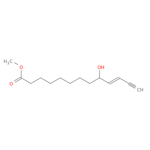 10-Tridecen-12-ynoic acid, 9-hydroxy-, methyl ester, (E)-