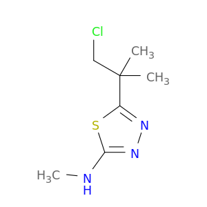 1,3,4-Thiadiazol-2-amine, 5-(2-chloro-1,1-dimethylethyl)-N-methyl-
