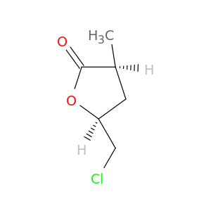 2(3H)-Furanone, 5-(chloromethyl)dihydro-3-methyl-, cis-