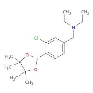 2-Chloro-4-(N,N-diethylaminomethyl)phenylboronic acid, pinacol ester