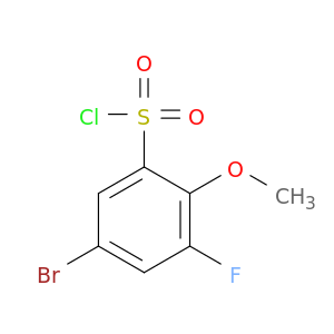 5-Bromo-3-fluoro-2-methoxybenzene-1-sulfonyl Chloride