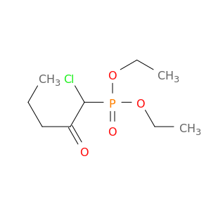 Phosphonic acid, (1-chloro-2-oxopentyl)-, diethyl ester