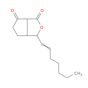 1H-Cyclopenta[c]furan-1,6(3H)-dione, 3-(1-heptenyl)tetrahydro-