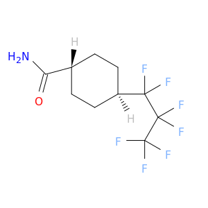 Cyclohexanecarboxamide, 4-(heptafluoropropyl)-, trans-