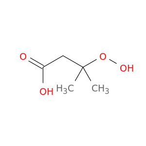 Butanoic acid, 3-hydroperoxy-3-methyl-