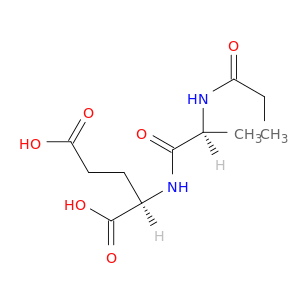 D-Glutamic acid, N-[N-(1-oxopropyl)-L-alanyl]-