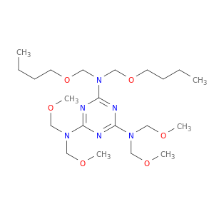1,3,5-Triazine-2,4,6-triamine, bis(butoxymethyl)tetrakis(methoxymethyl)-