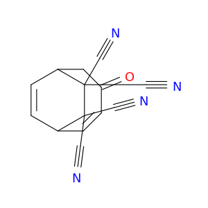 Bicyclo[4.2.2]deca-2,9-diene-7,7,8,8-tetracarbonitrile, 4-oxo-