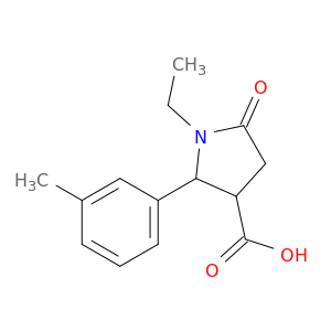 1-Ethyl-2-(3-methylphenyl)-5-oxopyrrolidine-3-carboxylic Acid