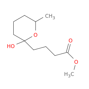 2H-Pyran-2-butanoic acid, tetrahydro-2-hydroxy-6-methyl-, methyl ester