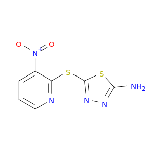 5-[(3-NITRO-PYRIDIN-2-YL)THIO]-1,3,4-THIADIAZOL-2-AMINE