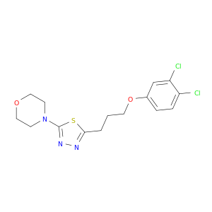 Morpholine, 4-[5-[3-(3,4-dichlorophenoxy)propyl]-1,3,4-thiadiazol-2-yl]-