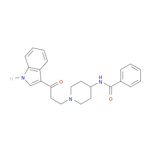 N-[1-[3-(1H-INDOL-3-YL)-3-OXO-PROPYL]-PIPERIDIN-4-YL]BENZAMIDE