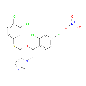 1H-Imidazole, 1-(2-(2,4-dichlorophenyl)-2-(((3,4-dichlorophenyl)thio)methoxy)ethyl)-, mononitrate