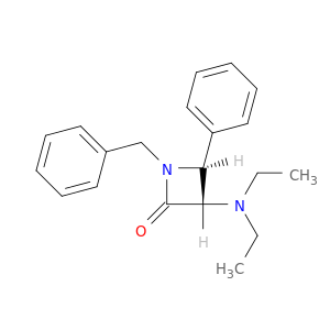 2-Azetidinone, 3-(diethylamino)-4-phenyl-1-(phenylmethyl)-, trans-