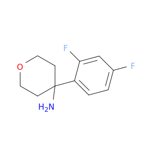 4-(2,4-difluorophenyl)oxan-4-amine