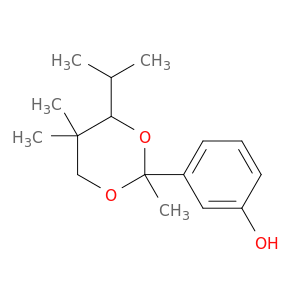 Phenol, 3-[2,5,5-trimethyl-4-(1-methylethyl)-1,3-dioxan-2-yl]-