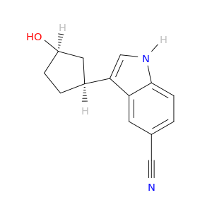 1H-Indole-5-carbonitrile, 3-[(1S,3R)-3-hydroxycyclopentyl]-