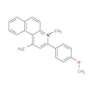Benzo[f]quinolinium, 3-(4-methoxyphenyl)-1,4-dimethyl-