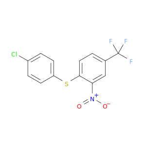 Benzene, 1-[(4-chlorophenyl)thio]-2-nitro-4-(trifluoromethyl)-