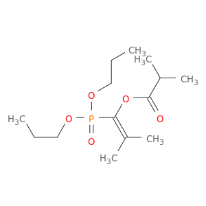 1-(dipropoxyphosphoryl)-2-methylprop-1-en-1-yl 2-methylpropanoate
