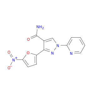 1H-Pyrazole-4-carboxamide, 3-(5-nitro-2-furanyl)-1-(2-pyridinyl)-