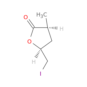 2(3H)-Furanone, dihydro-5-(iodomethyl)-3-methyl-, cis-