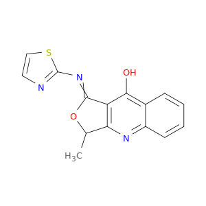 Furo[3,4-b]quinolin-9-ol, 1,3-dihydro-3-methyl-1-(2-thiazolylimino)-