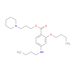 Benzoic acid,2-butoxy-4-(butylamino)-, 3-(1-piperidinyl)propyl ester