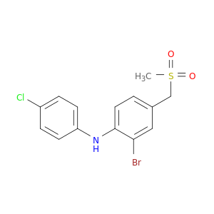 2-Bromo-N-(4-chlorophenyl)-4-((methylsulfonyl)methyl)aniline
