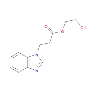 1H-Benzimidazole-1-propanoic acid, 2-hydroxyethyl ester