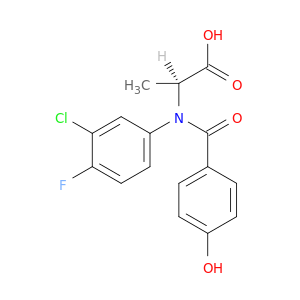 Alanine, N-(3-chloro-4-fluorophenyl)-N-(4-hydroxybenzoyl)-