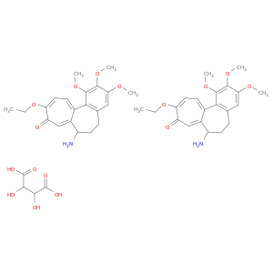 7-amino-10-ethoxy-1,2,3-trimethoxy-6,7-dihydrobenzo[a]heptalen-9(5h)-one 2,3-dihydroxybutanedioate(2:1)
