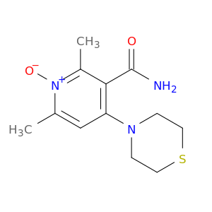 3-Pyridinecarboxamide, 2,6-dimethyl-4-(4-thiomorpholinyl)-, 1-oxide