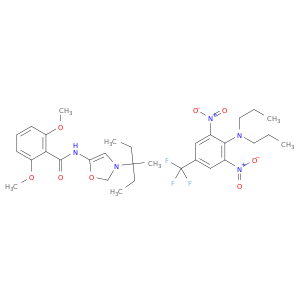 2,6-dimethoxy-N-[3-(3-methylpentan-3-yl)oxazol-5-yl]benzamide; 2,6-dinitro-N,N-dipropyl-4-(trifluoromethyl)aniline