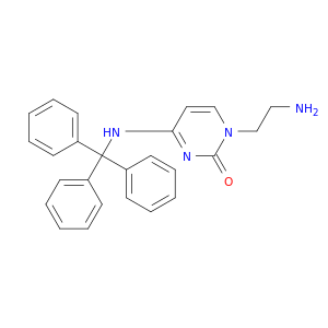 2(1H)-Pyrimidinone, 1-(2-aminoethyl)-4-[(triphenylmethyl)amino]-