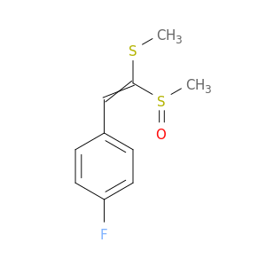 Benzene, 1-fluoro-4-[2-(methylsulfinyl)-2-(methylthio)ethenyl]-
