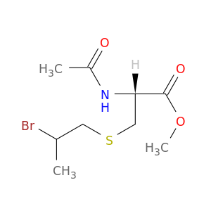 L-Cysteine,N-acetyl-S-(2-bromopropyl)-, methyl ester