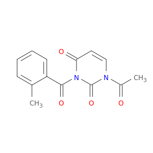 2,4(1H,3H)-Pyrimidinedione, 1-acetyl-3-(2-methylbenzoyl)-