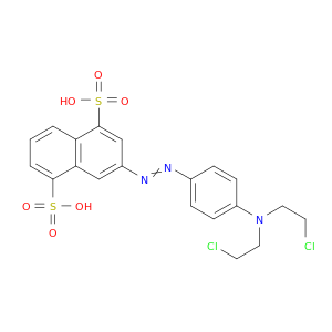 1,5-Naphthalenedisulfonicacid, 3-[2-[4-[bis(2-chloroethyl)amino]phenyl]diazenyl]-