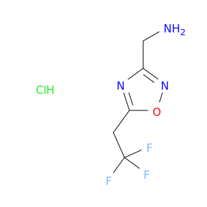 [5-(2,2,2-trifluoroethyl)-1,2,4-oxadiazol-3-yl]methanamine hydrochloride