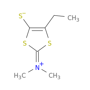 2-(N,N-Dimethyliminium)-4-ethyl-5-mercapto-1,3-dithiol, inner salt