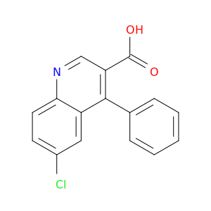 3-Quinolinecarboxylic acid, 6-chloro-4-phenyl-