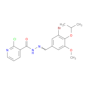 N-[(3-BROMO-5-METHOXY-4-PROPAN-2-YLOXY-PHENYL)METHYLIDENEAMINO]-2-CHLORO-PYRIDINE-3-CARBOXAMIDE