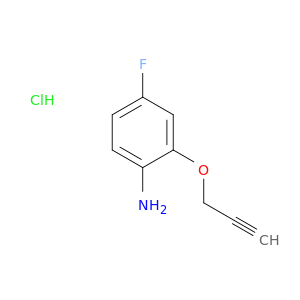 苯甲胺,4-氟-2-(2-丙炔-1-基氧基)-,盐酸盐(1：1)