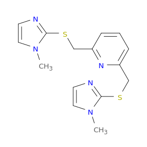 Pyridine, 2,6-bis[[(1-methyl-1H-imidazol-2-yl)thio]methyl]-